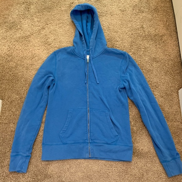 solid blue hoodie